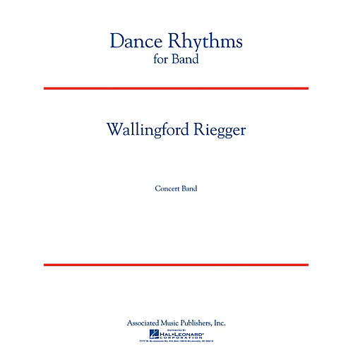 Associated Dance Rhythms for Band, Op. 58 (Full Score) Concert Band Level 5 Composed by Wallingford Riegger