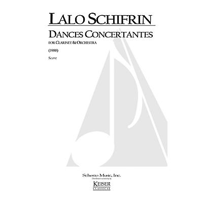 Lauren Keiser Music Publishing Dances Concertantes for Clarinet and Orchestra LKM Music Series Composed by Lalo Schifrin