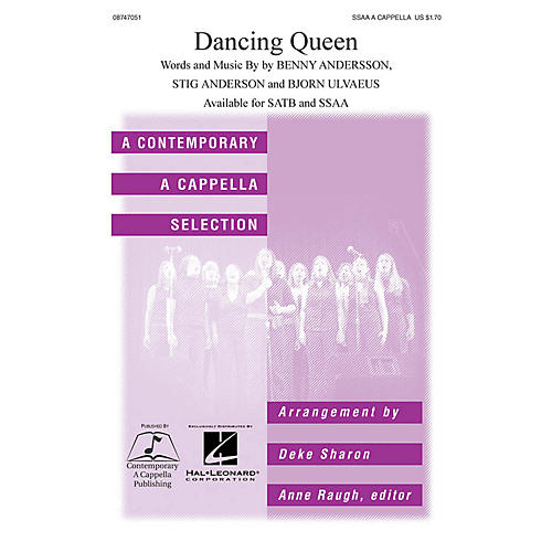 Hal Leonard Dancing Queen SSAA A Cappella by ABBA arranged by Deke Sharon