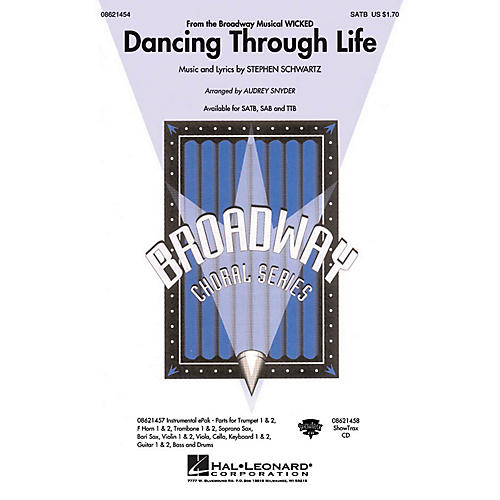 Hal Leonard Dancing Through Life (from Wicked) SATB arranged by Audrey Snyder