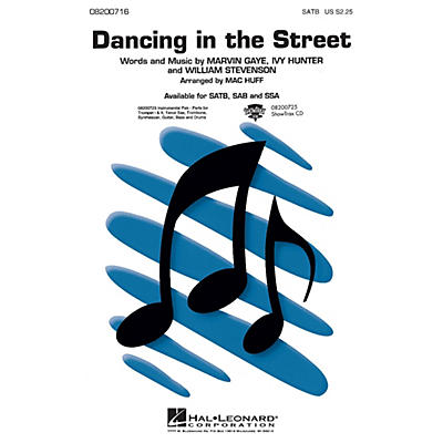 Hal Leonard Dancing in the Street Combo Parts Arranged by Mac Huff