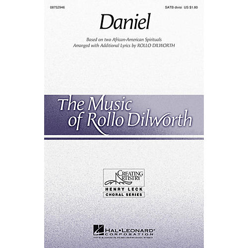 Hal Leonard Daniel SATB Divisi arranged by Rollo Dilworth