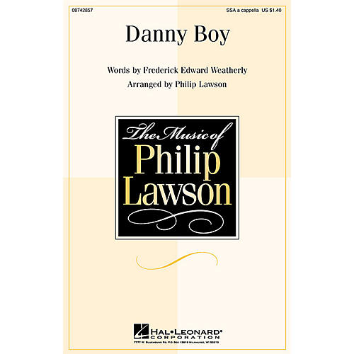 Hal Leonard Danny Boy SSA A Cappella arranged by Philip Lawson