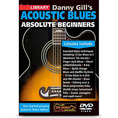 Hal Leonard Danny Gill's Acoustic Blues for Absolute Beginners DVD From Lick Library