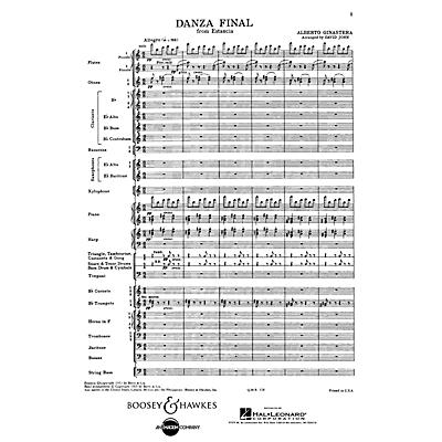 Boosey and Hawkes Danza Final (from Estancia) Concert Band Composed by Alberto E. Ginastera Arranged by David John