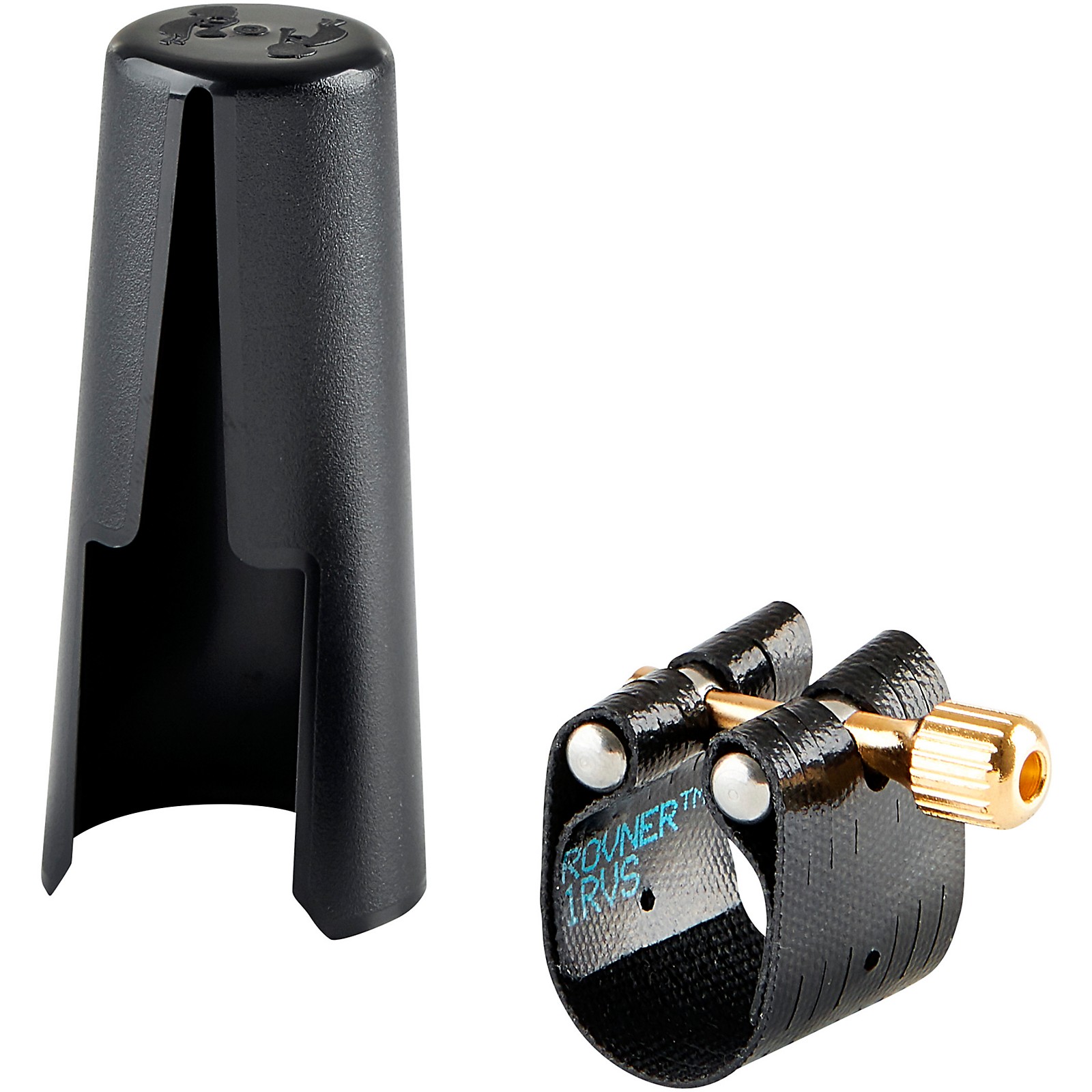 Rovner Dark Soprano Saxophone Ligature and Cap 1RVS Fits Most Rubber