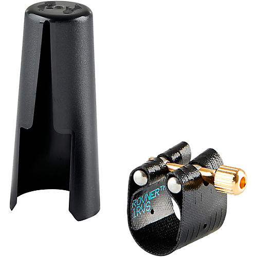 Rovner Dark Soprano Saxophone Ligature and Cap 1RVS - Fits Most Rubber Soprano Sax Mouthpieces