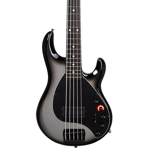 Ernie Ball Music Man DarkRay 5 5-String Electric Bass Guitar Silverburst