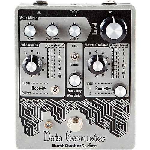 Data Corrupter Modulated Monophonic PLL Harmonizer Effects Pedal