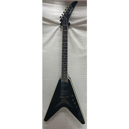 Epiphone Dave Mustaine Flying V Custom Solid Body Electric Guitar Black Metallic