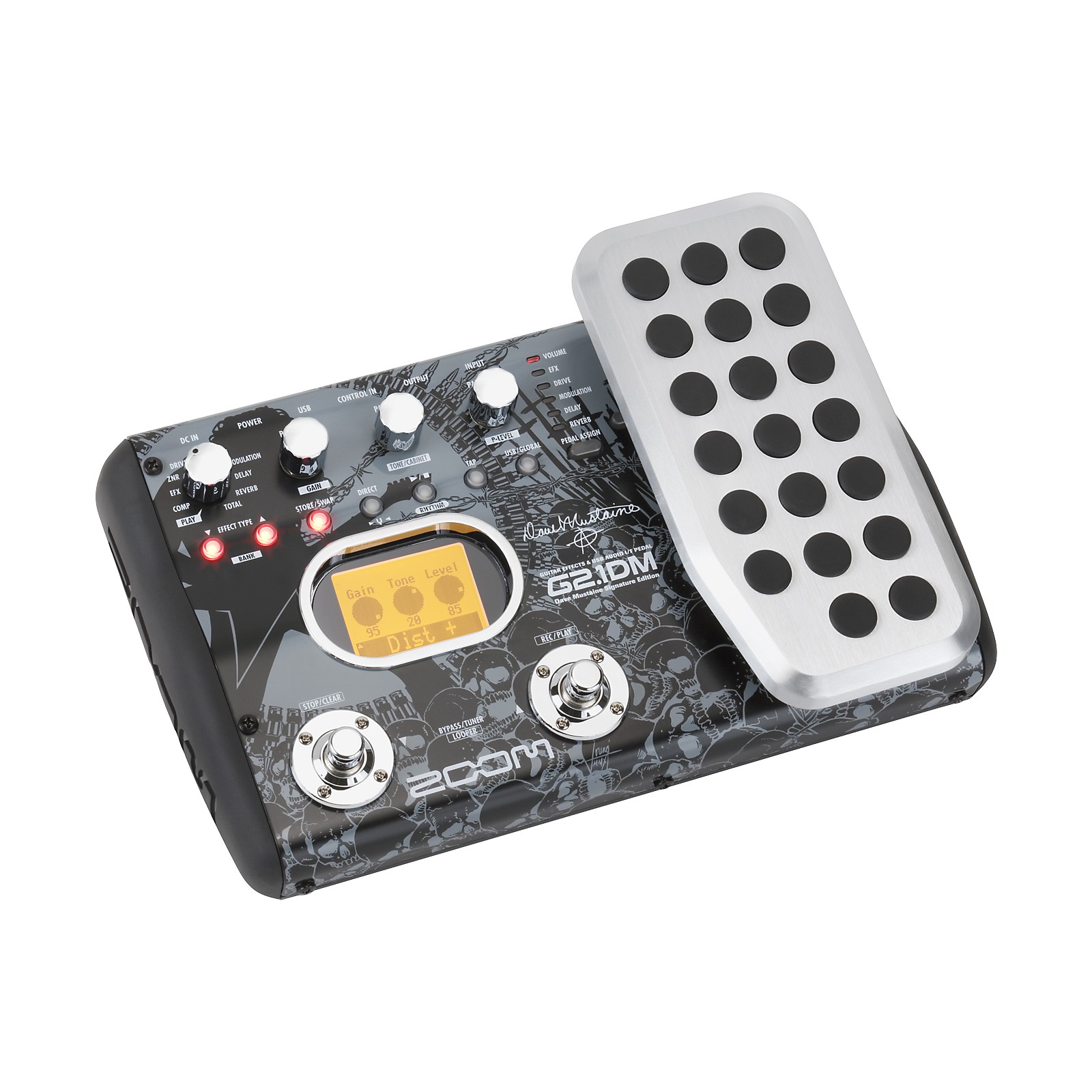 Zoom Dave Mustaine Signature G2.1DM Guitar Multi Effects Pedal/USB Interface Musician's Friend