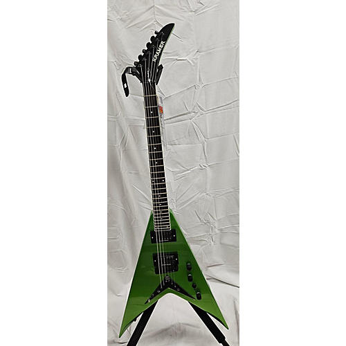 Kramer Dave Mustaine V Vanguard Alien Tech Solid Body Electric Guitar Green