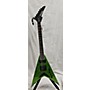 Used Kramer Dave Mustaine V Vanguard Alien Tech Solid Body Electric Guitar Green