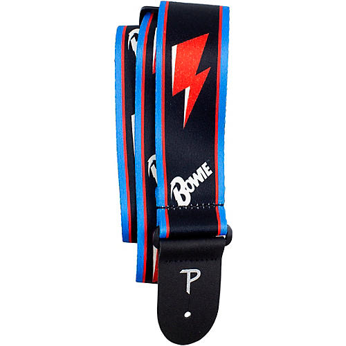 Perri's David Bowie Red Bolt Polyester Guitar Strap 2 in.