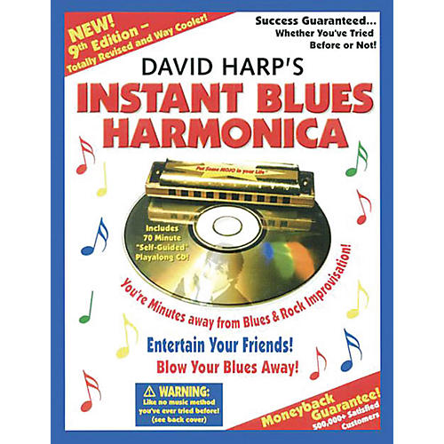 David Harp's Instant Blues Harmonica Music Sales America Series Softcover with CD Written by David Harp