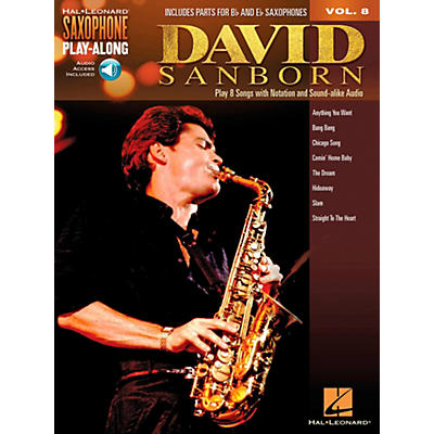 Hal Leonard David Sanborn - Saxophone Play-Along Vol. 8 (Book/Audio Online)