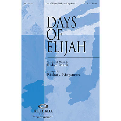 Integrity Music Days of Elijah CD ACCOMP Arranged by Richard Kingsmore