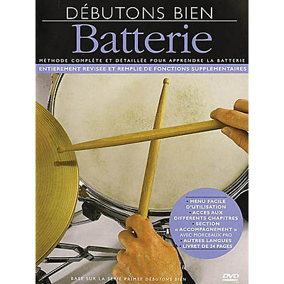 Music Sales Débutons Bien: Batterie (Absolute Beginners: Drum) Music Sales America Series DVD