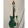 Used Danelectro Dc3 Solid Body Electric Guitar green glitter