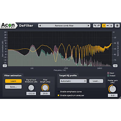 ACON DIGITAL DeFilter Automatic Equalization Plug-in (Software Download)