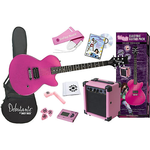 Debutante Rock Candy Princess Electric Guitar Pack