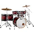 Pearl Decade Maple 7-Piece Shell Pack Satin Black BurstGloss Deep Red Burst
