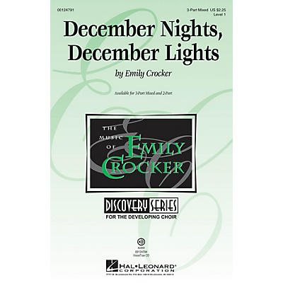 Hal Leonard December Nights, December Lights (Discovery Level 1) 3-Part Mixed composed by Emily Crocker