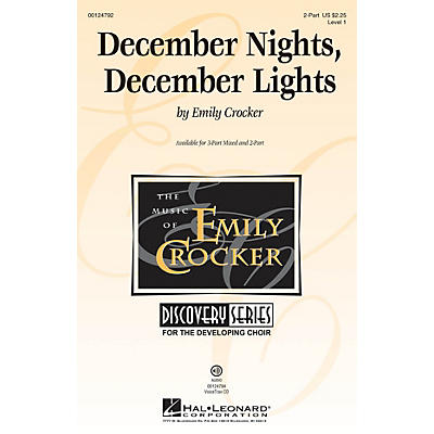 Hal Leonard December Nights, December Lights (Discovery Level 1) UNIS/2PT composed by Emily Crocker