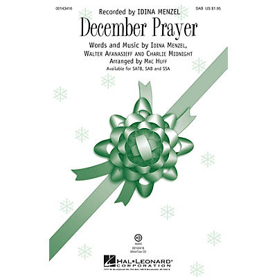 Hal Leonard December Prayer SAB by Idina Menzel arranged by Mac Huff