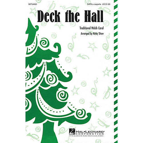 Hal Leonard Deck the Hall SATB a cappella arranged by Kirby Shaw