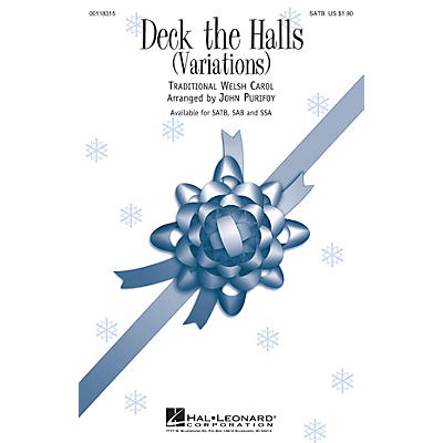 Hal Leonard Deck the Halls (Variations) SAB Arranged by John Purifoy