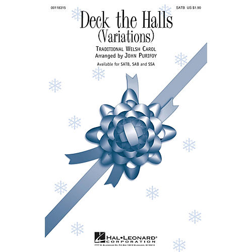 Hal Leonard Deck the Halls (Variations) SSA Arranged by John Purifoy