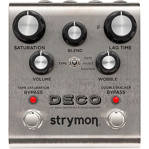 Strymon Deco Tape Saturation & Doubletracker Delay Effects Pedal Condition 1 - Mint Silver