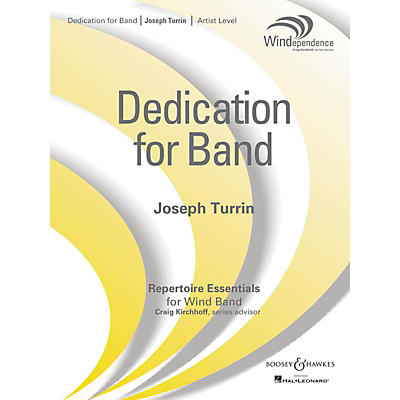 Boosey and Hawkes Dedication for Band (Score Only) Concert Band Level 5 Composed by Joseph Turrin