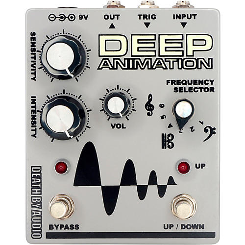 Death By Audio Deep Animation Bass Overdrive Envelope Follower Effects Pedal Gray