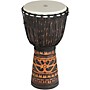 X8 Drums Deep Carve Antique Chocolate Djembe Drum 12 in.