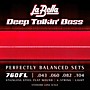 La Bella Deep Talkin' Bass Stainless Steel Flat Wound 4-String Bass Strings - (43-104) Light (43 - 104)