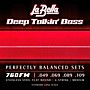 LaBella Deep Talkin' Bass Stainless Steel Flat Wound 4-String Bass Strings - (43-104) Medium (49 - 109)