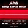 LaBella Deep Talkin' Bass Stainless Steel Flat Wound 4-String Bass Strings Light (43 - 104)