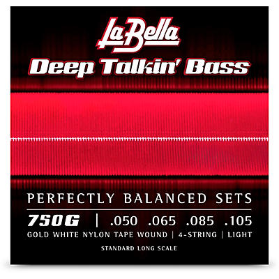 LaBella Deep Talkin' Gold White Nylon Tape Wound for 4-String Bass
