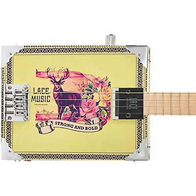 Lace Deer Crossing Acoustic-Electric Cigar Box Guitar