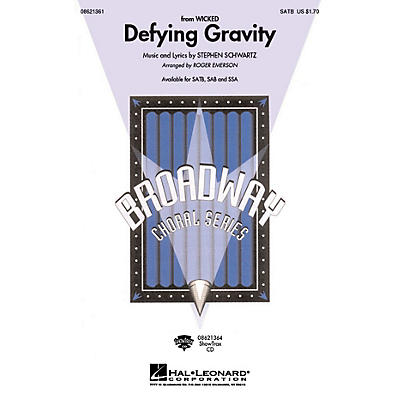 Hal Leonard Defying Gravity (from Wicked) SSA Arranged by Roger Emerson