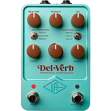 Universal Audio Del-Verb Ambience Companion Effects Pedal Turquoise