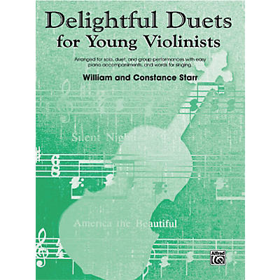 Alfred Delightful Duets for Young Violinists, Piano Accompaniment (Book)