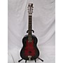 Used National Delphi Resonator Guitar red fade