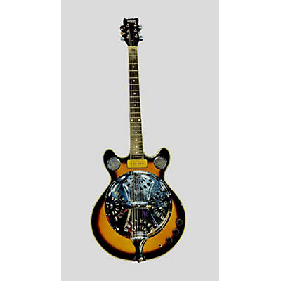 Eastwood Delta 6 Baritone Resonator Hollow Body Electric Guitar