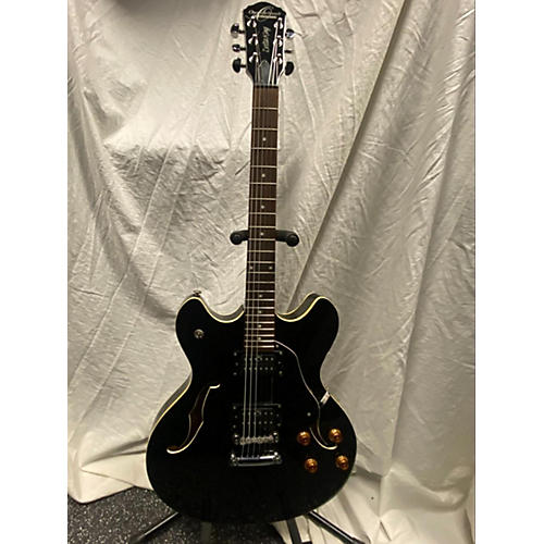 Oscar Schmidt Delta King OE-30 Hollow Body Electric Guitar Black