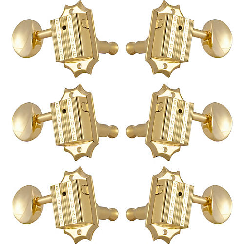 Grover Deluxe 136 Series Tuning Machines Gold 3+3