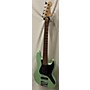 Used Fender Deluxe Active Jazz Bass V 5 String Electric Bass Guitar Surf Green