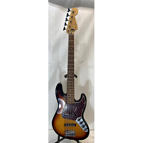 Fender Deluxe Active Jazz Bass V 5 String Electric Bass Guitar Brown Sunburst